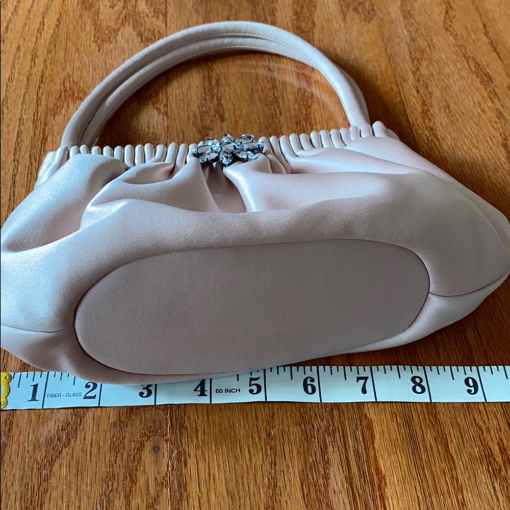 Pink Satin Nicole Miller Evening Bag - Picture 8 of 8